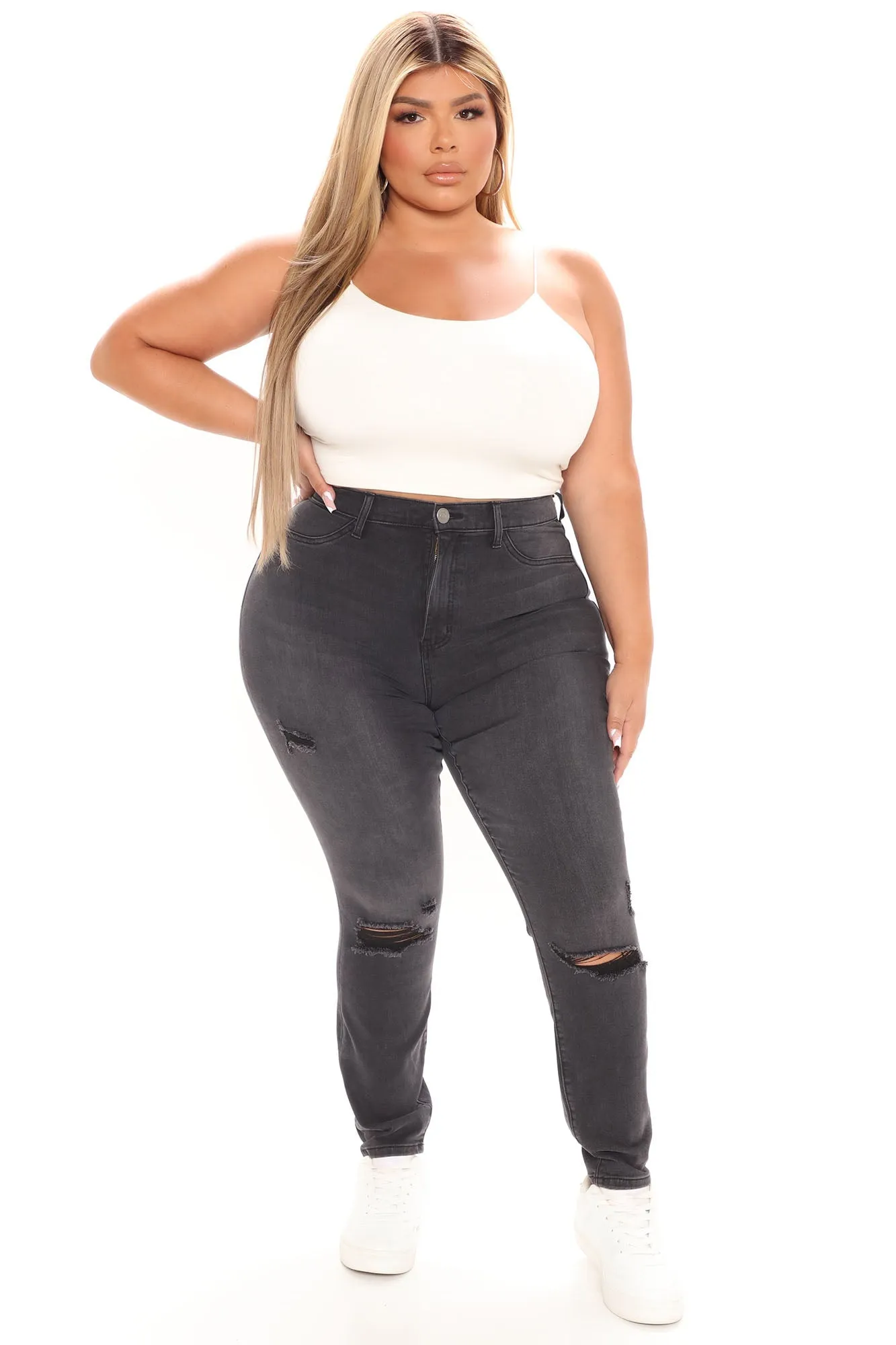 KittenAlarm - Our Favorite High Rise Skinny Jeans - Grey