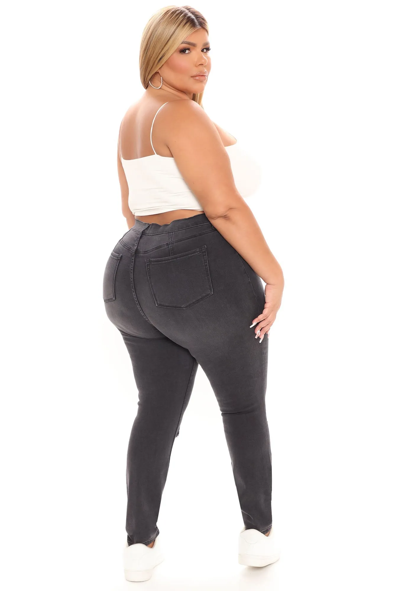 KittenAlarm - Our Favorite High Rise Skinny Jeans - Grey