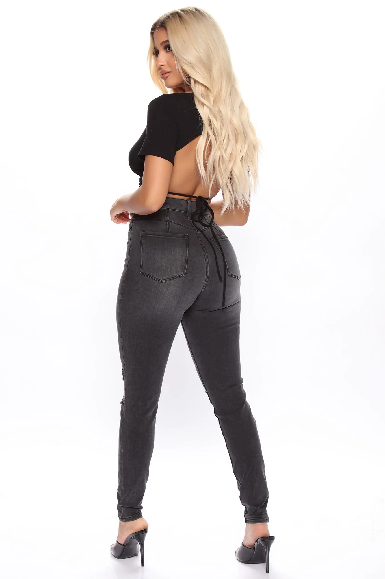 KittenAlarm - Our Favorite High Rise Skinny Jeans - Grey