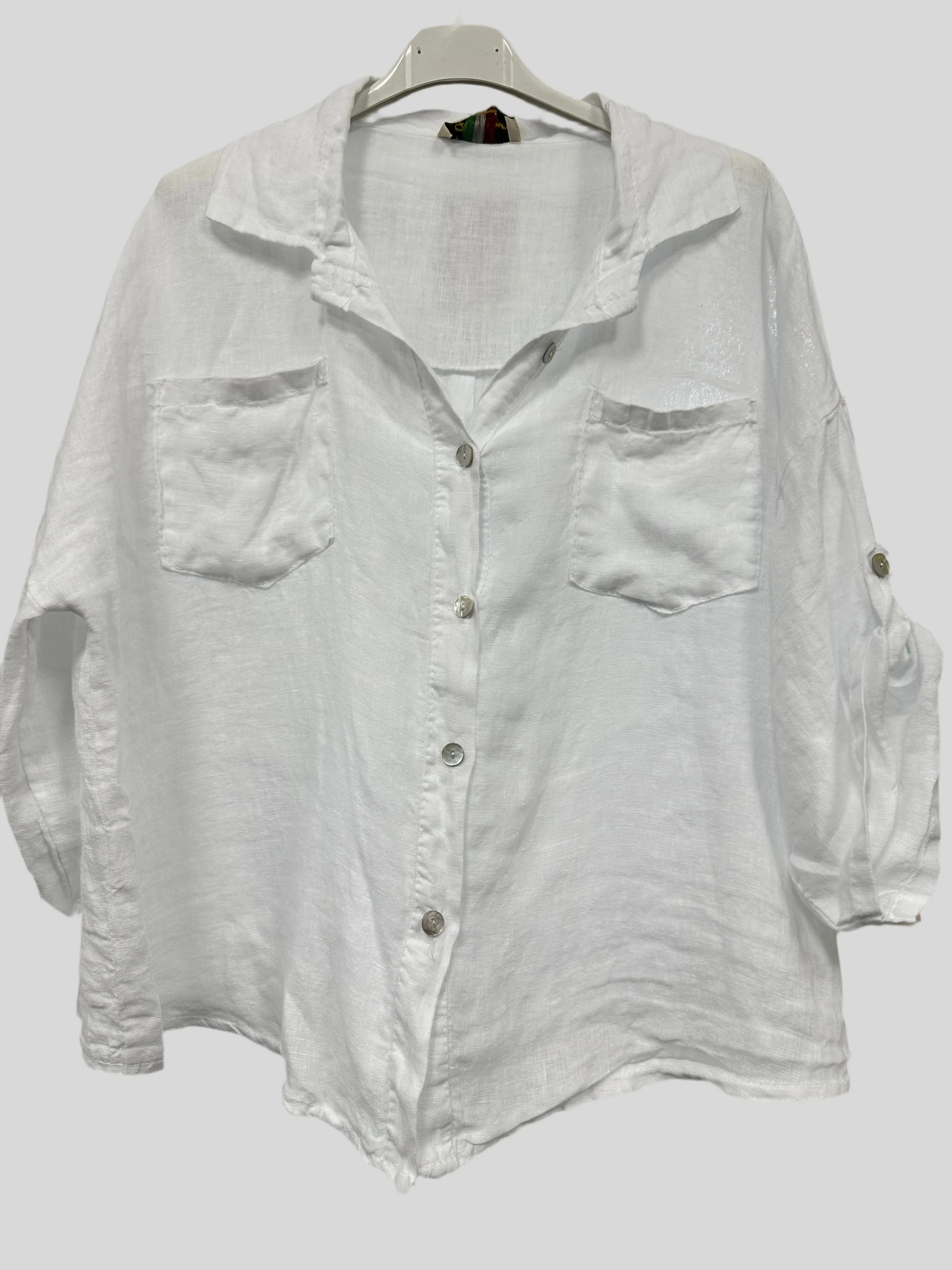 Linen Button Down Top