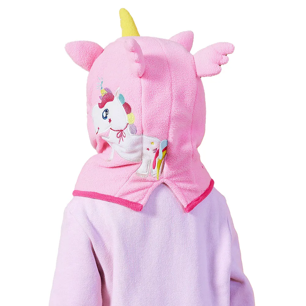 Little Surprise Box Light Pink Uni Fleece Winter Cap Covering Mouth, Neck And Head For Minus Degree Temperature, 5 yrs And Above