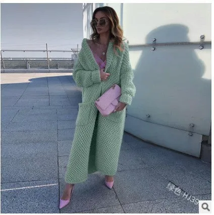 Long Sleeve Thick Solid Color Oversize Jacket Outerwear