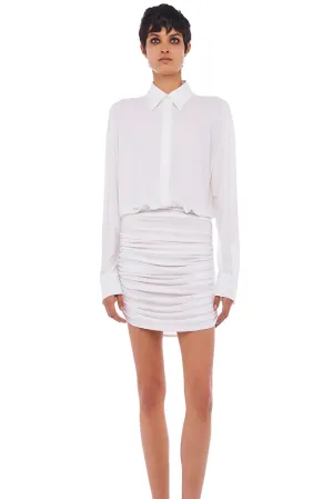 Norma Kamali - Boyfriend Shirt Mini Dress - Snow White *FINAL SALE