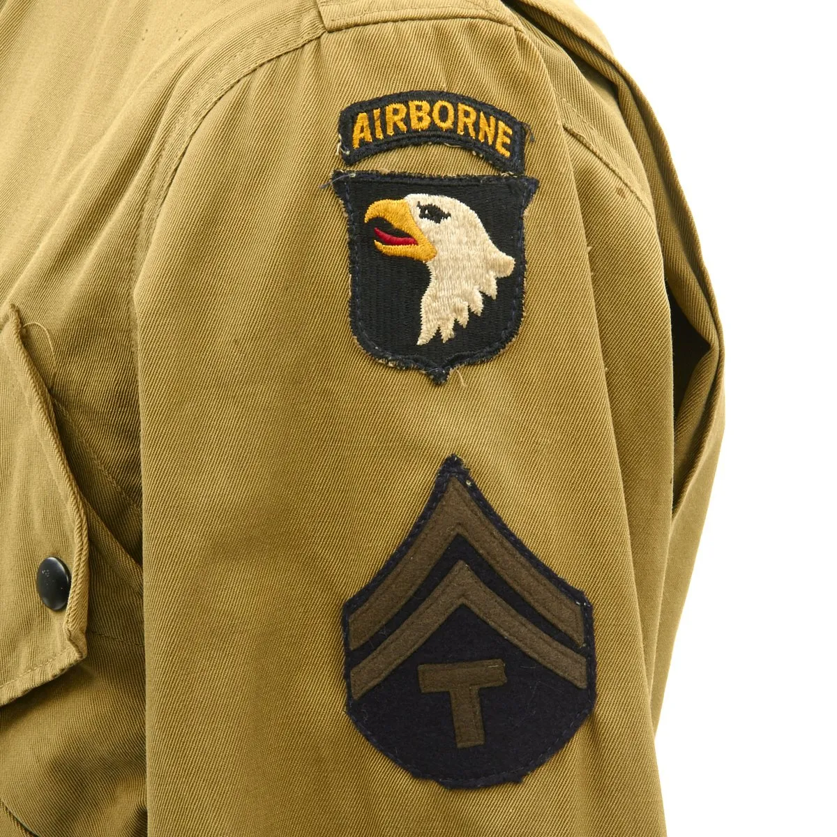 Original U.S. WWII 501st PIR Joe McGinley M1942 Paratrooper Jump Uniform with Letter and DVD
