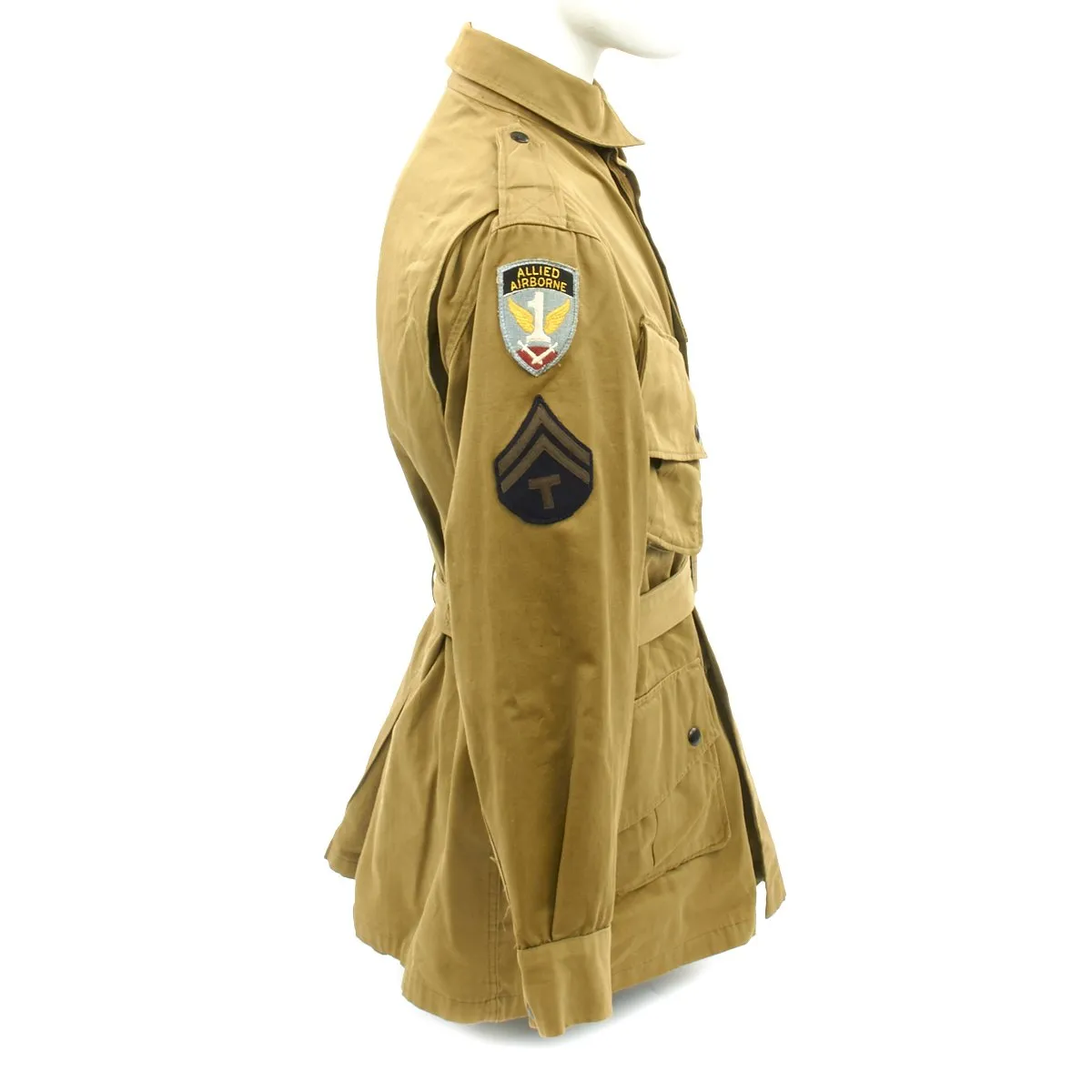 Original U.S. WWII 501st PIR Joe McGinley M1942 Paratrooper Jump Uniform with Letter and DVD