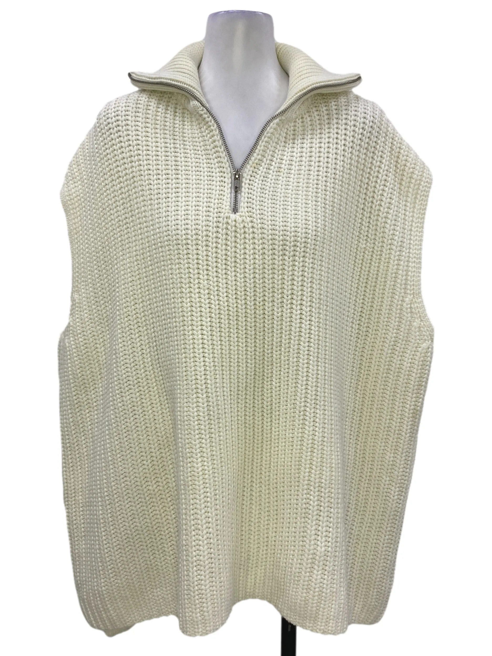 Porcelain Sleeveless Knitted Vest