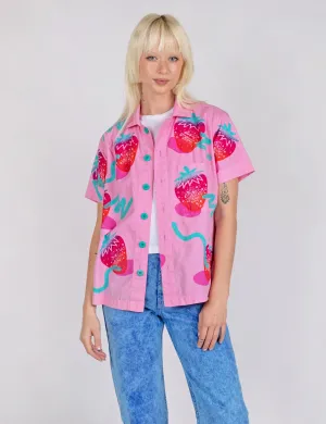 Snazzberry Tropical Button Up
