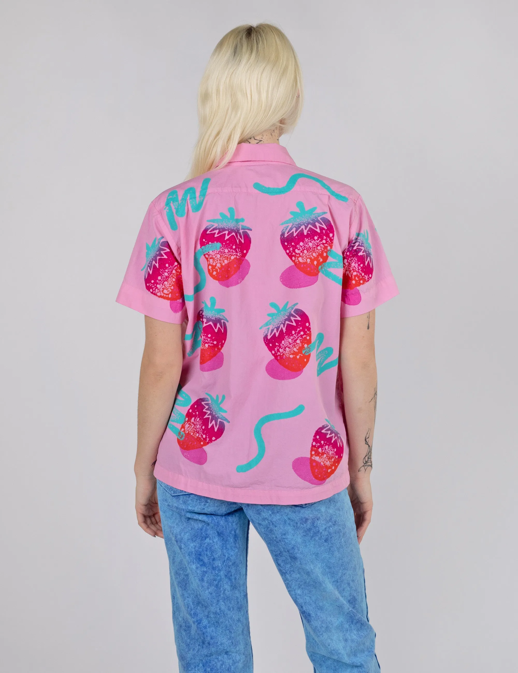 Snazzberry Tropical Button Up
