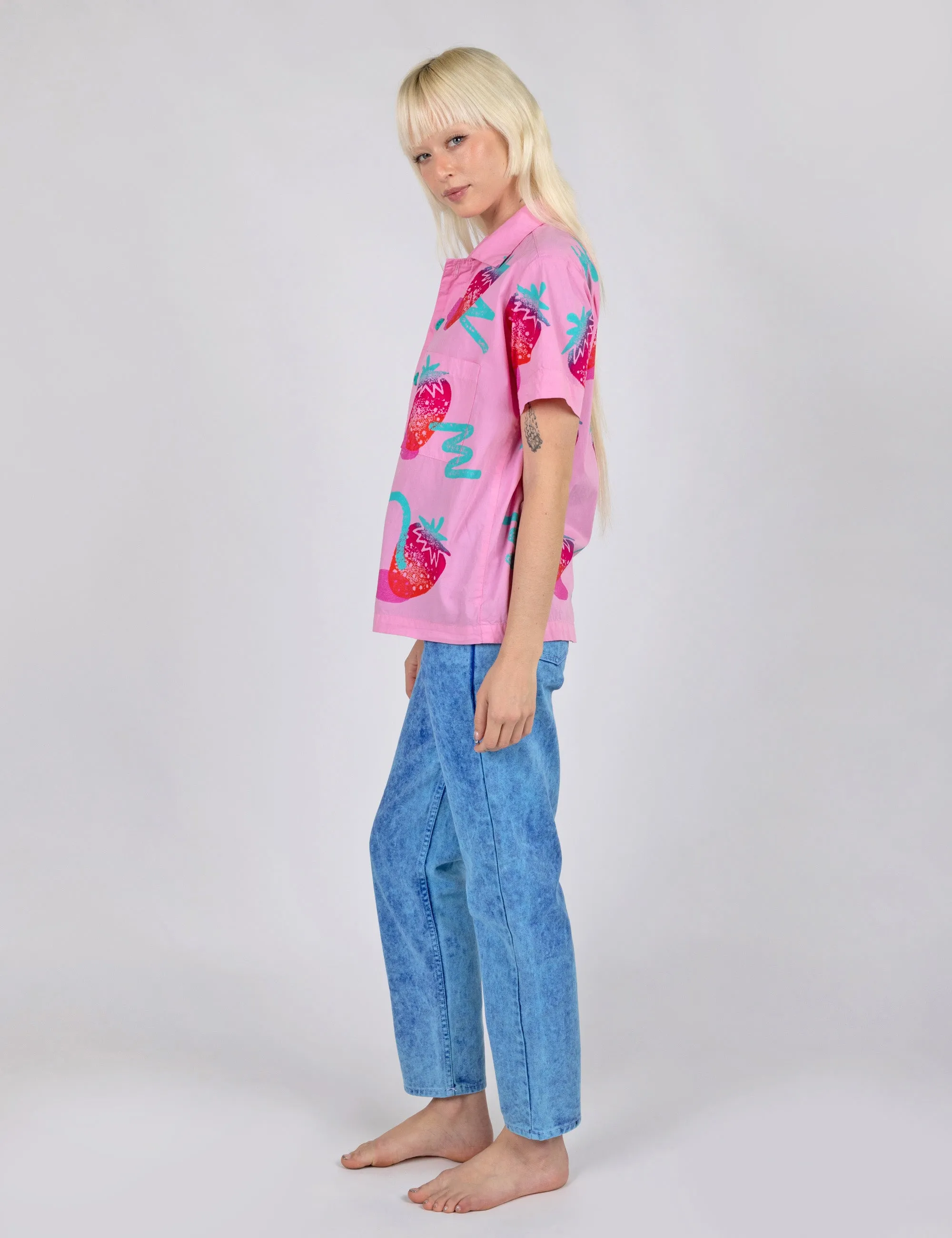Snazzberry Tropical Button Up