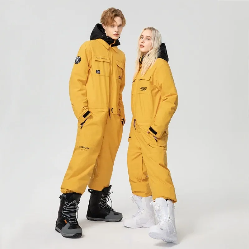 Thick Unisex One-Piece Ski Jumpsuit