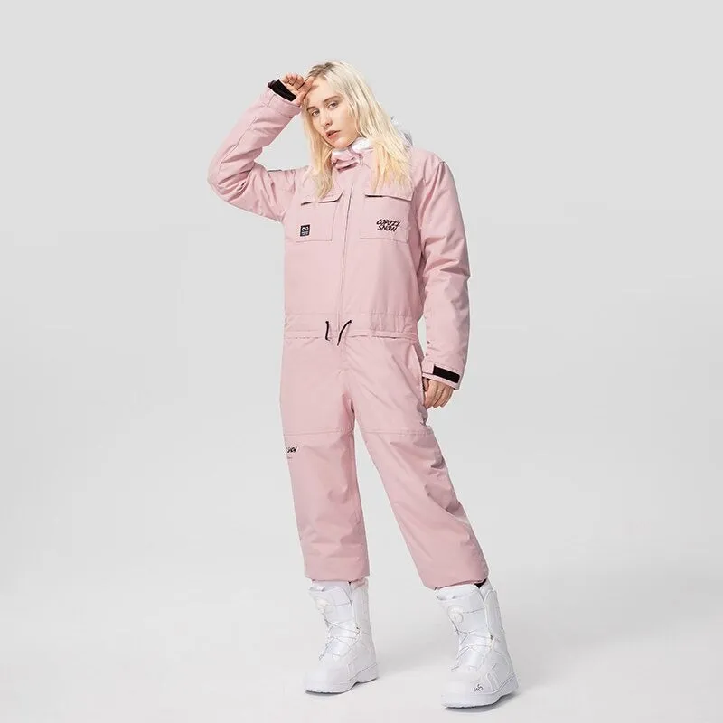 Thick Unisex One-Piece Ski Jumpsuit