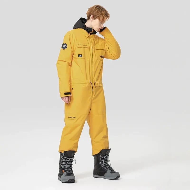 Thick Unisex One-Piece Ski Jumpsuit