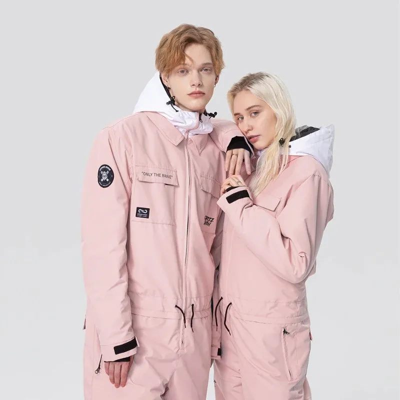 Thick Unisex One-Piece Ski Jumpsuit