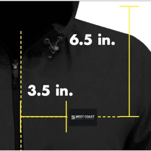 WCPS LIGHT PADDLE LONG SLEEVE ZIP JACKET - BLACK
